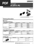 E349 ZX-L-N Smart Sensors (Laser Type) Datasheet en