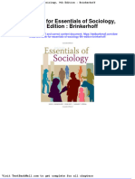 Test Bank For Essentials of Sociology 9th Edition Brinkerhoff