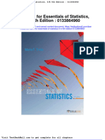 Test Bank for Essentials of Statistics 5 e 5th Edition 0133864960