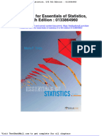 Test Bank For Essentials of Statistics 5 e 5th Edition 0133864960