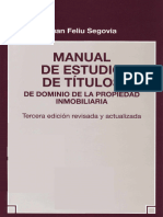 Juan Feliu Segovia - Manual de Estudio de Titulos