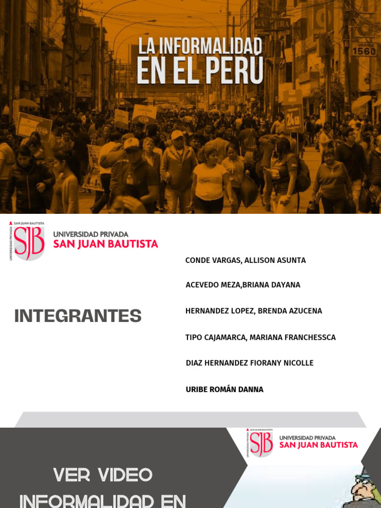 Impacto de la Informalidad en el Perú | PDF | Perú | Economias