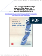 Test Bank For Essentials of Strategic Management The Quest For Competitive Advantage 7th Edition John Gamble Margaret Peteraf