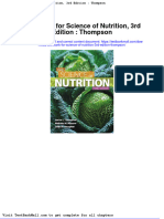 Test Bank For Science of Nutrition 3rd Edition Thompson