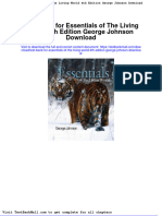 Test Bank For Essentials of The Living World 4th Edition George Johnson Download
