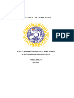 Article Review - International Legal Personality of International Organizations