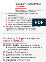 Purchasing & Supply Management: Issues To Be Addressed