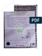 Certificado Medico KAREN SILVIA VEGA PINO