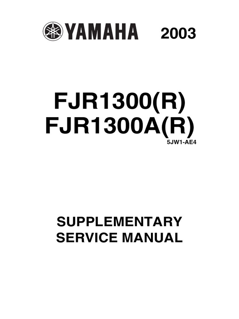 YAMAHA FJR1300 SERVICE MANUAL PDF visual data 2