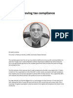 Improving Tax Compliance by DR HAFIZ A PASHA