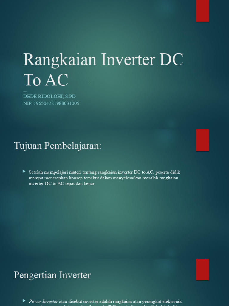 Inverter DC To Ac | PDF | Sains & Matematika