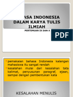 Pertemuan IX Bahasa Indonesia