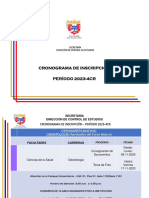 Cronograma de Inscripciones 2023-4CR Aprobado