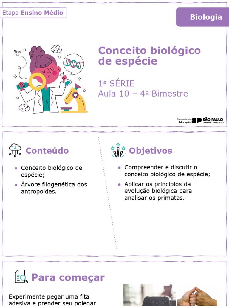 Conceito Biológico de Espécie | PDF | Espécies | Humano