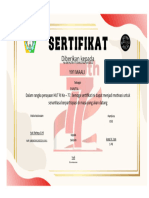 Sertifikat Panitia Lomba 17 Agustus