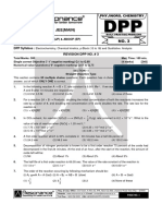 Chemistry Revision DPP 3