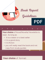 Book Report Options