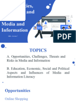 7 Opportunities, Challenges and Threats in Media and Information