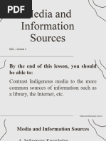 4 Media and Information Sources