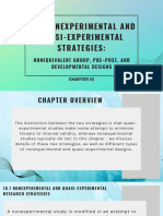 Chapter 10 - The NONEXPERIMENTAL AND QUASI-EXPERIMENTAL STRATEGIES