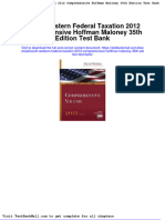 South Western Federal Taxation 2012 Comprehensive Hoffman Maloney 35th Edition Test Bank
