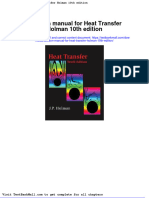 Solution Manual For Heat Transfer Holman 10th Edition