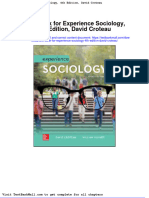 Test Bank For Experience Sociology 4th Edition David Croteau