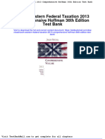 South Western Federal Taxation 2013 Comprehensive Hoffman 36th Edition Test Bank