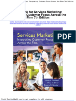 Test Bank For Services Marketing Integrating Customer Focus Across The Firm 7th Edition