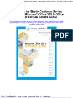 Test Bank For Shelly Cashman Series Collection Microsoft Office 365 Office 2019 1st Edition Sandra Cable