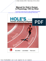 Solution Manual For Holes Human Anatomy Physiology 15th by Shier