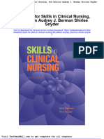 Test Bank For Skills in Clinical Nursing 8th Edition Audrey J Berman Shirlee Snyder