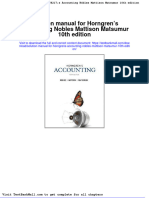 Solution Manual For Horngrens Accounting Nobles Mattison Matsumur 10th Edition