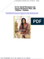Test Bank For Small Business An Entrepreneurs Business Plan 9th Edition Hiduke