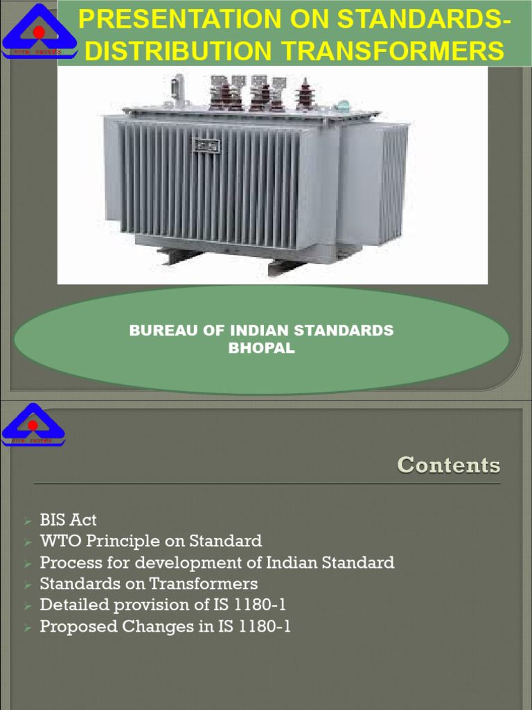 Indian Standards for Distribution Transformers | PDF | Electric Power ...