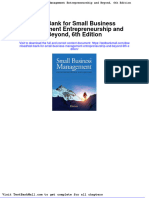 Test Bank For Small Business Management Entrepreneurship and Beyond 6th Edition