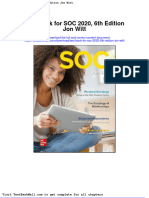 Test Bank For Soc 2020 6th Edition Jon Witt
