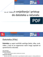 SK 2.3 Nacin Smjestanja I Pristup Do Datoteka U Racunalu