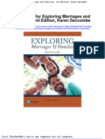 Test Bank For Exploring Marriages and Families 3rd Edition Karen Seccombe