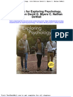 Test Bank For Exploring Psychology 11th Edition David G Myers C Nathan Dewall