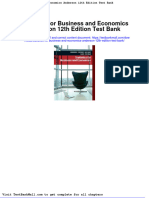 Statistics For Business and Economics Anderson 12th Edition Test Bank