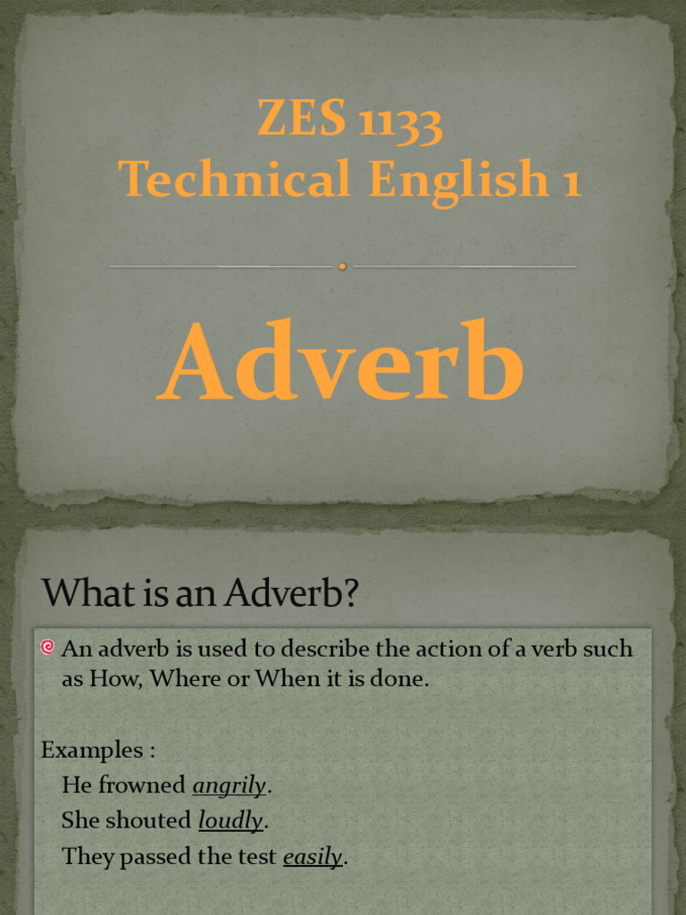 Understanding Adverbs: Types and Usage | PDF | Adverb | Linguistic Typology