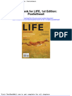 Test Bank For Life 1st Edition Postlethwait