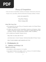 Theory of Computation: Course Note Prepared by Tyng-Ruey Chuang Week 8, Spring 2010