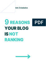 9 Reasons Your Blog Is Not Ranking