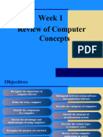 Week 1 Review of Computer Concepts