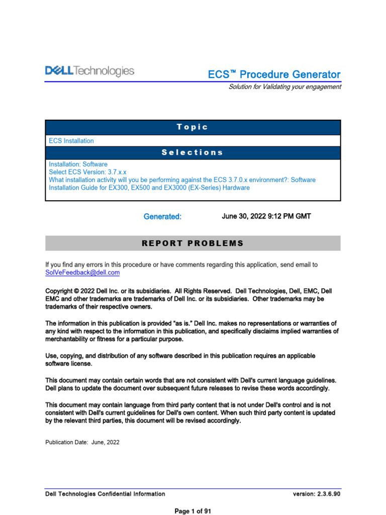 ECS - ECS Installation-Software | PDF | Superuser | Sudo