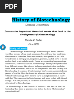 Biotech History of Biotechnology