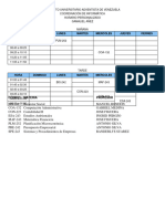 Horario de Gamaliel Aez