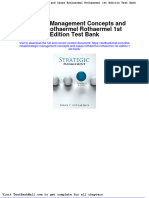 Strategic Management Concepts and Cases Rothaermel Rothaermel 1st Edition Test Bank